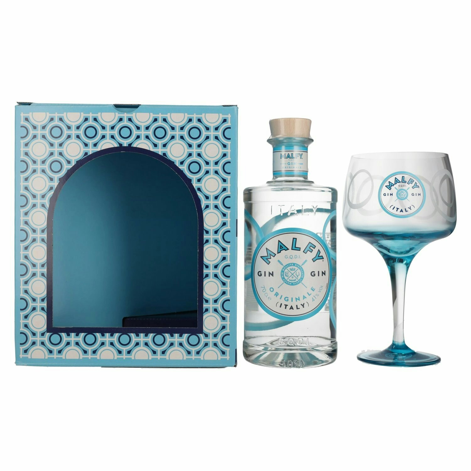 Malfy Gin ORIGINALE 41% Vol. 0,7l in Giftbox with glass