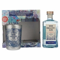 Von Hallers Gin 44% Vol. 0,5l in Giftbox with Becher
