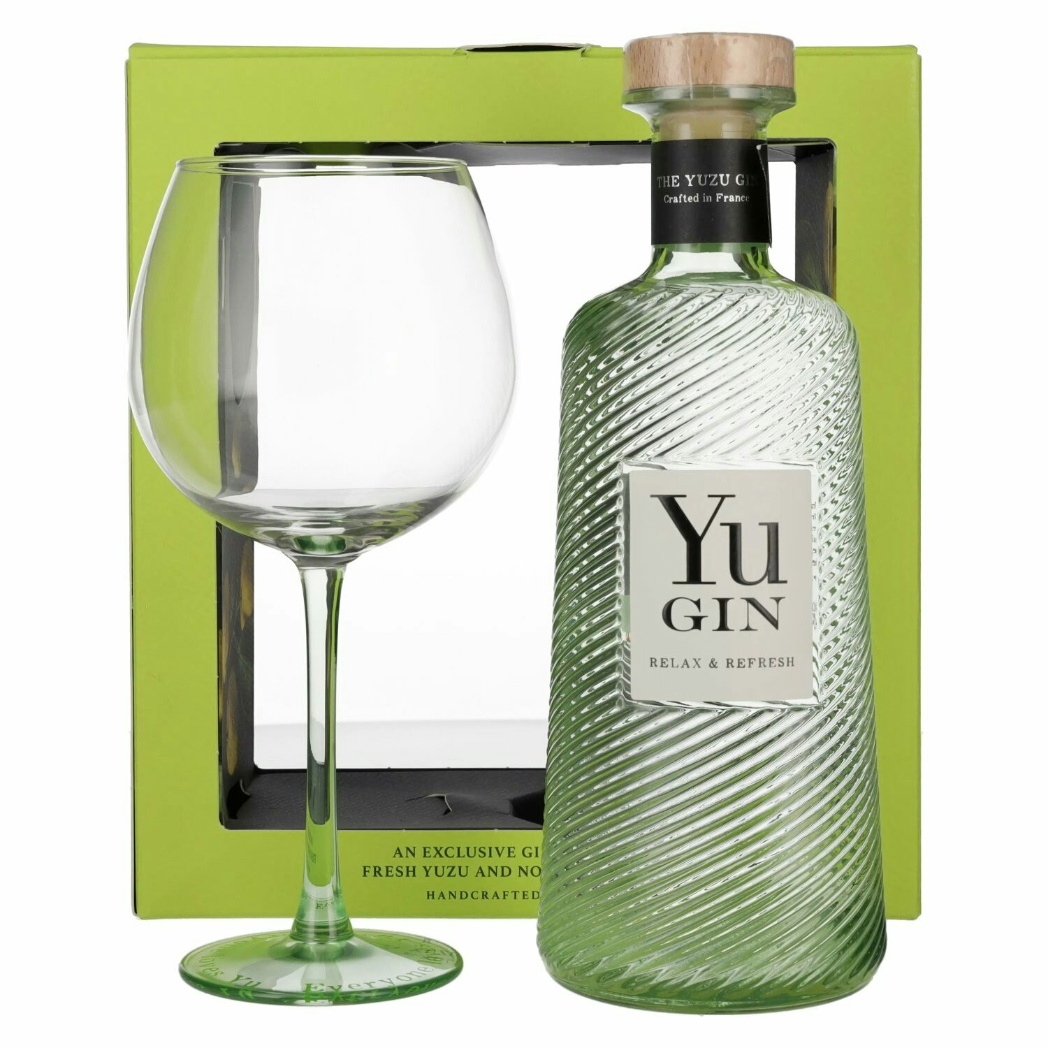 Yu Relax & Refresh Gin 43% Vol. 0,7l in Giftbox with glass
