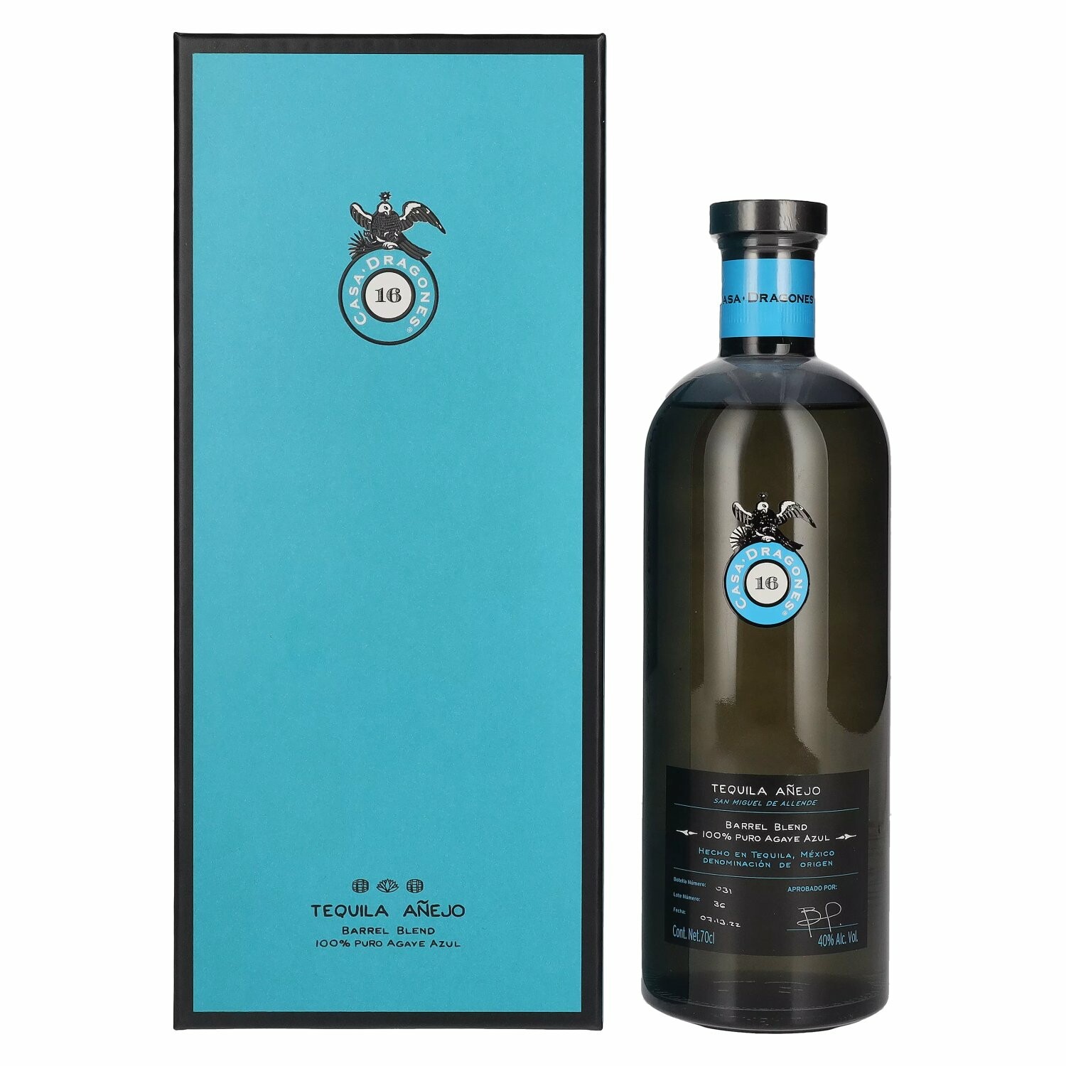 Casa Dragones Tequila AÑEJO Barrel Blend 100% Puro Agave Azul 40% Vol. 0,7l in Giftbox