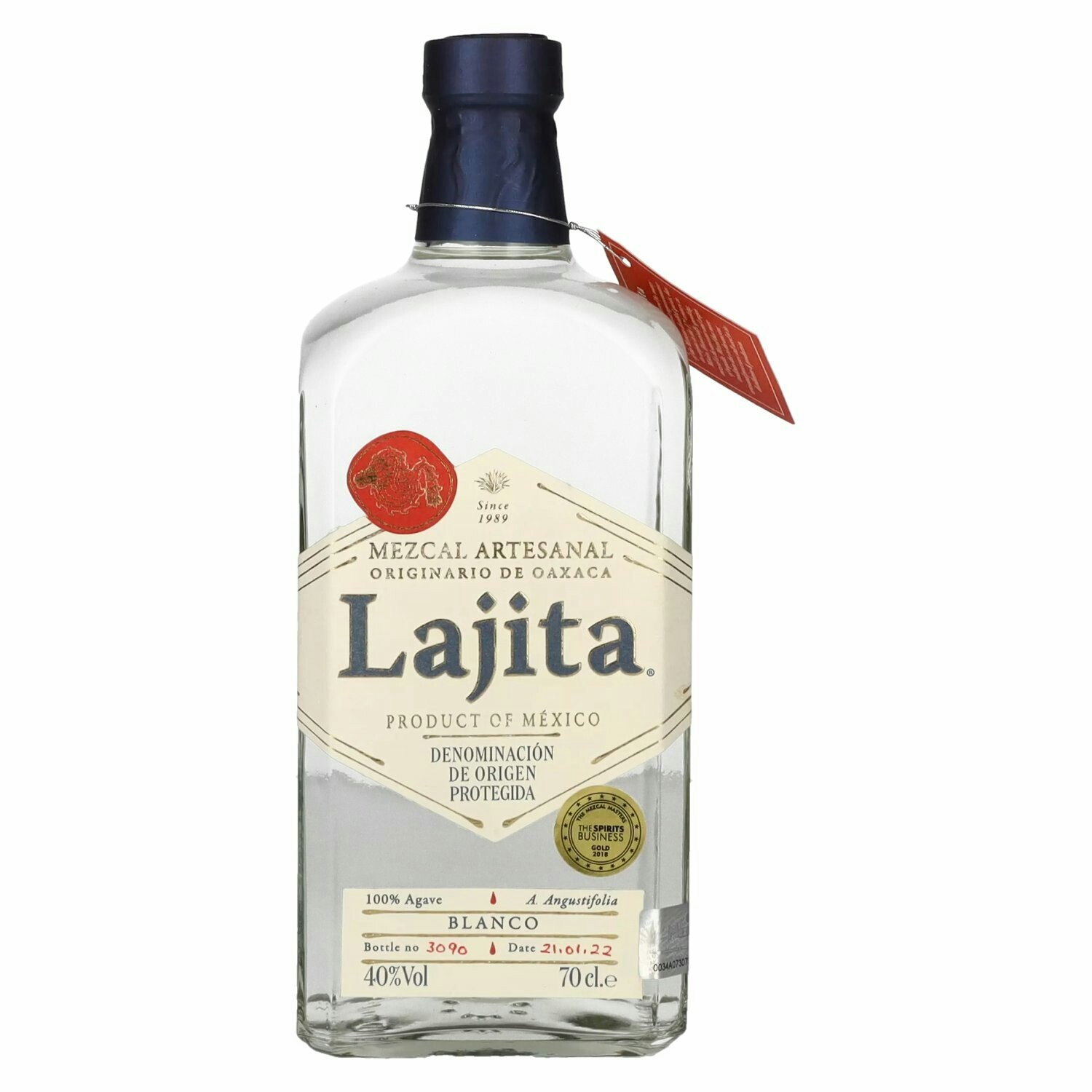 Lajita Mezcal Artesanal BLANCO 40% Vol. 0,7l