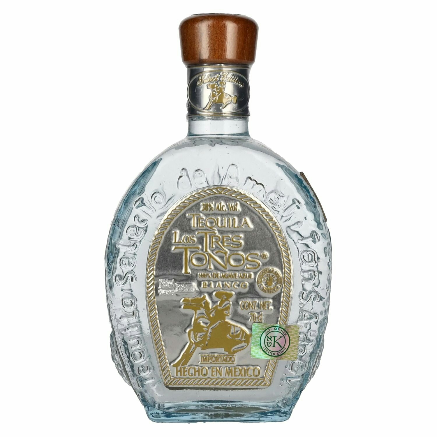 Los Tres Tonos BLANCO Tequila 38% Vol. 0,7l