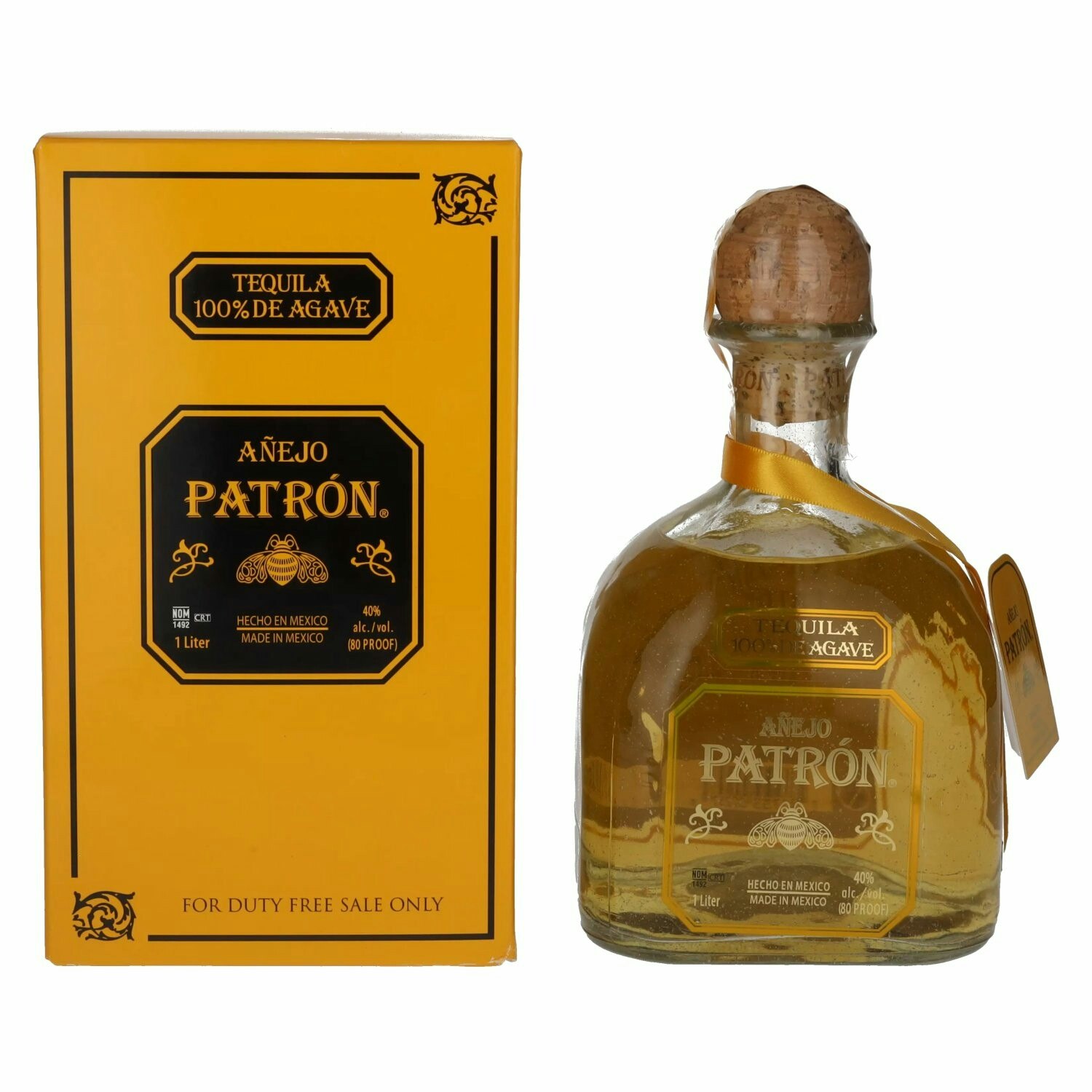 Patrón Tequila Añejo 40% Vol. 1l in Giftbox