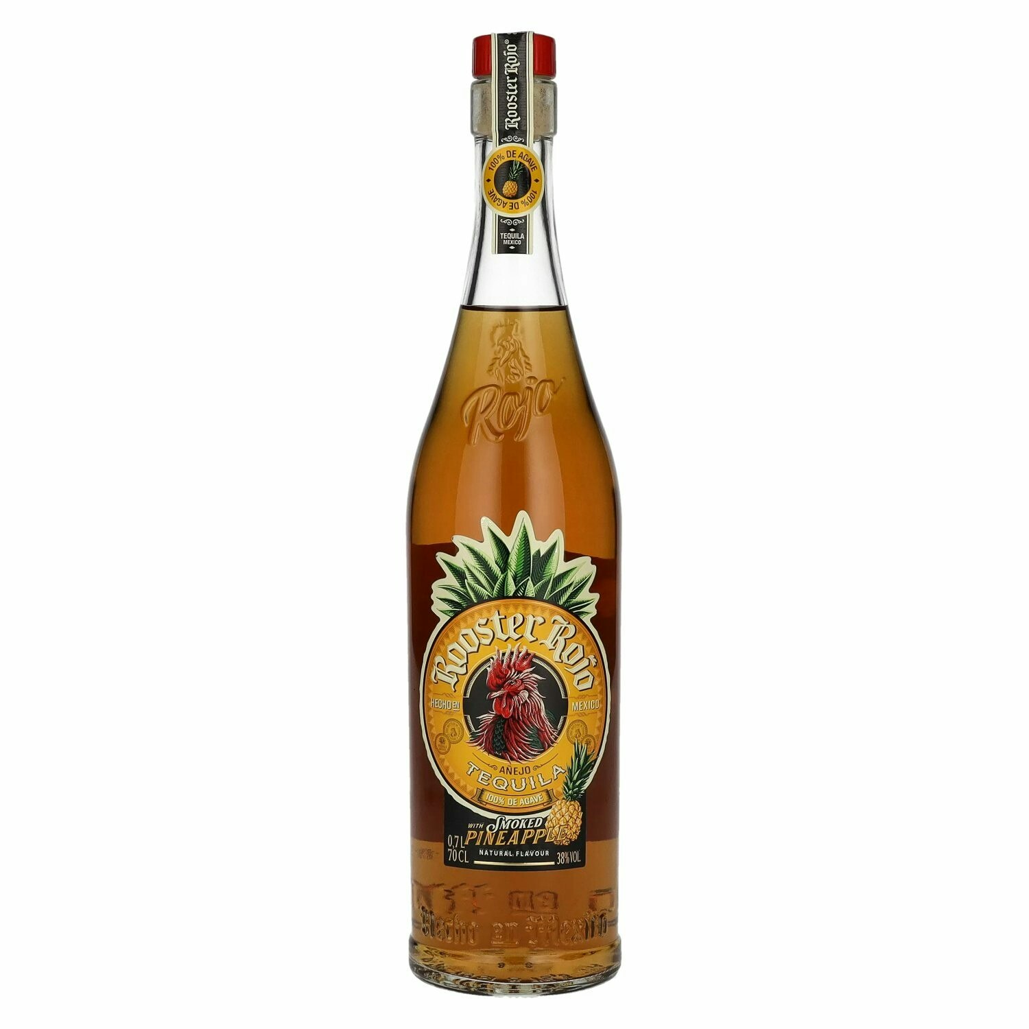 Rooster Rojo AÑEJO Tequila 100% de Agave Smoked Pineapple 38% Vol. 0,7l