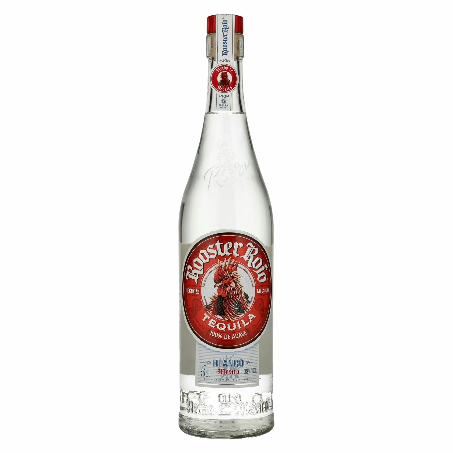 Rooster Rojo BLANCO Tequila 100% de Agave 38% Vol. 0,7l