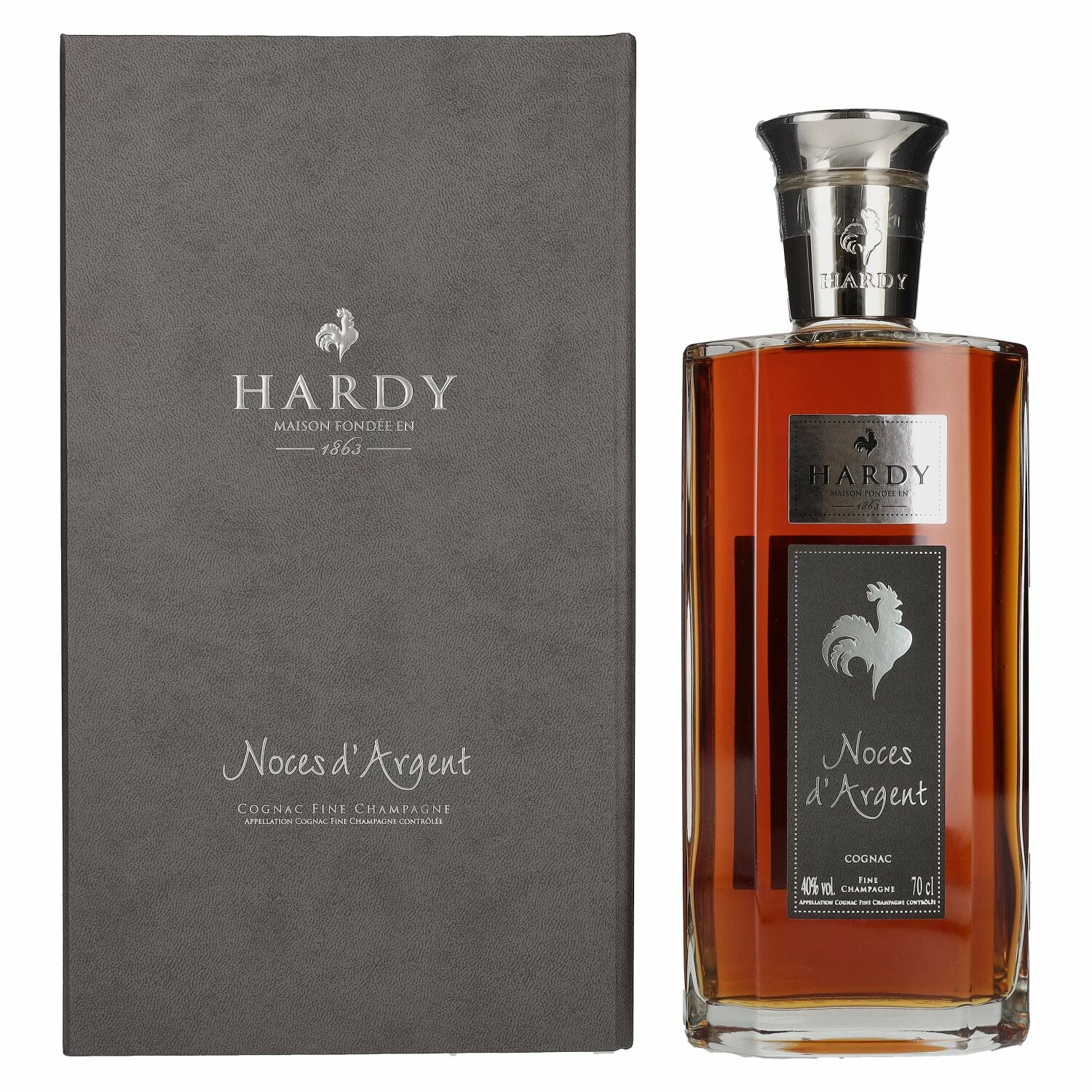 Hardy Cognac Noces d'Argent 40% Vol. 0,7l in Giftbox