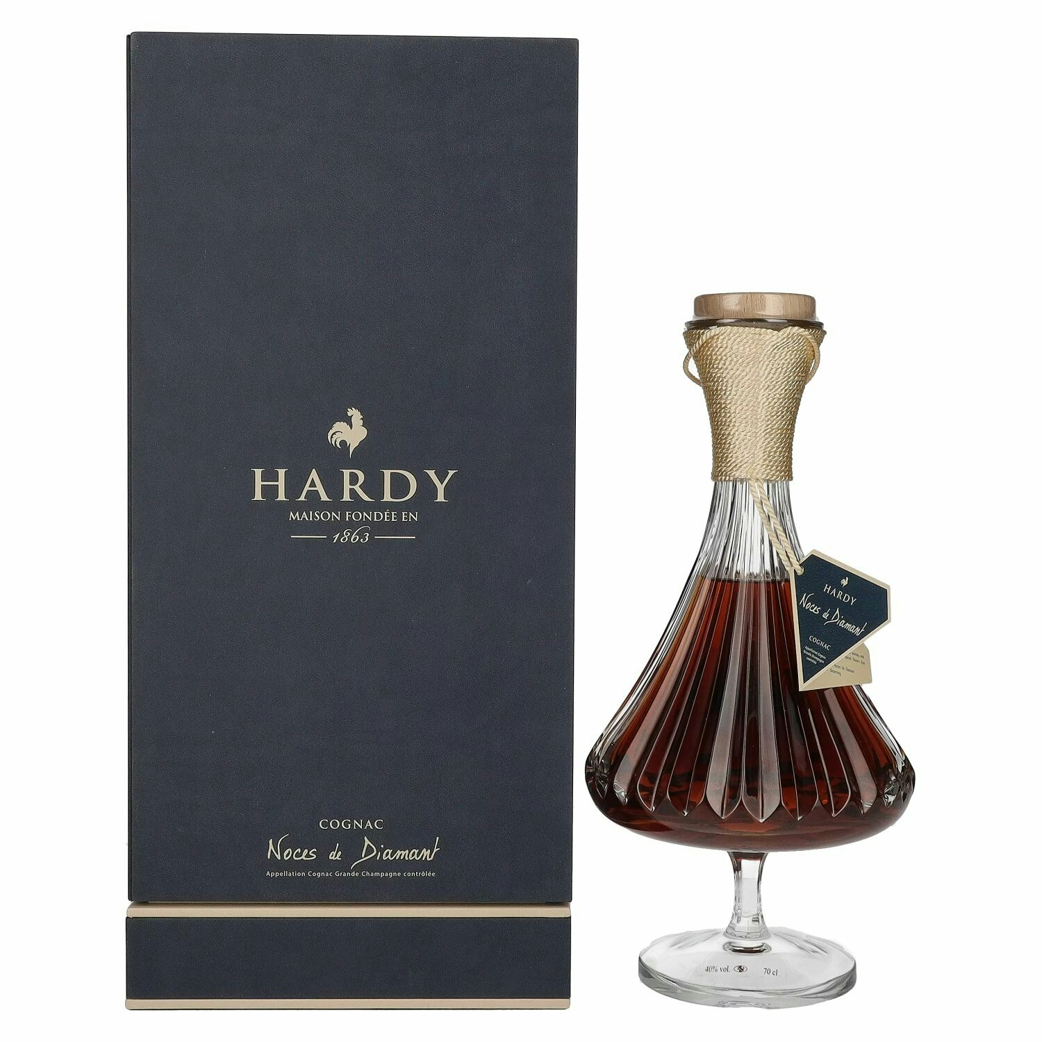 Hardy Cognac Noces de Diamant 40% Vol. 0,7l in Giftbox