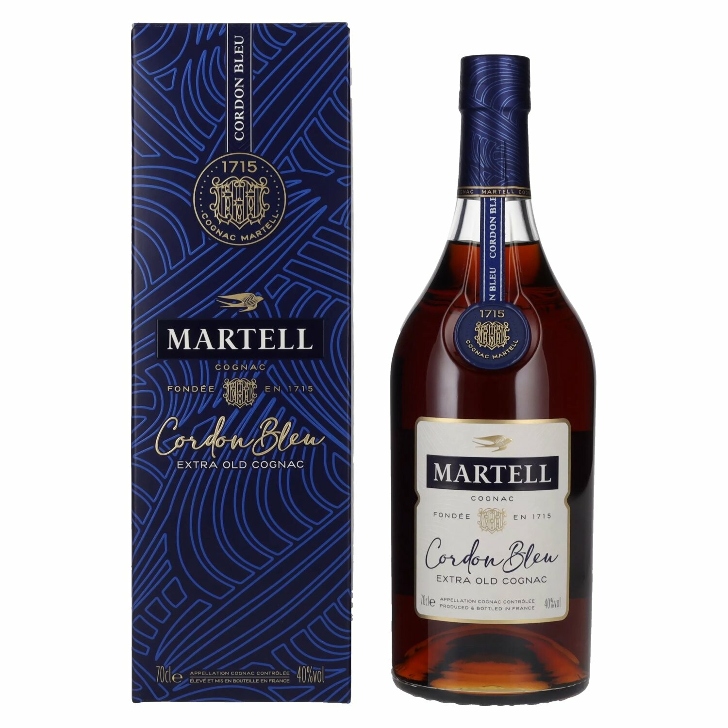 Martell Cognac Cordon Bleu Extra Old Cognac 40% Vol. 0,7l in Giftbox