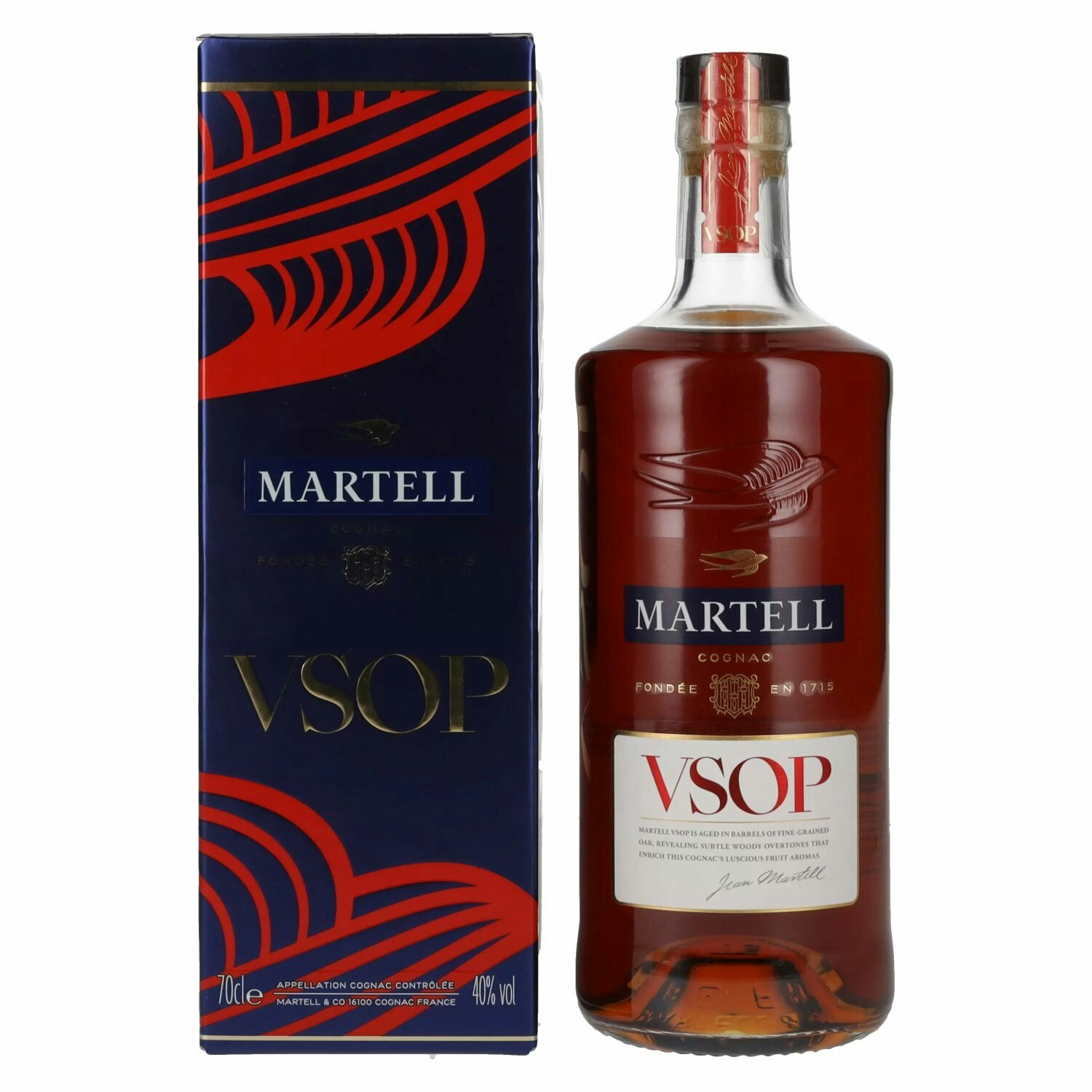 Martell V.S.O.P. Aged in Red Barrels 40% Vol. 0,7l in Giftbox