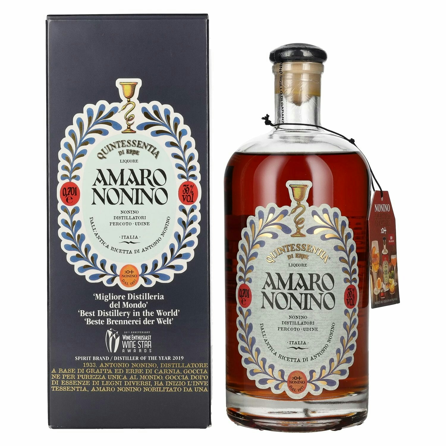 Amaro Nonino Quintessentia Liquore 35% Vol. 0,7l in Giftbox