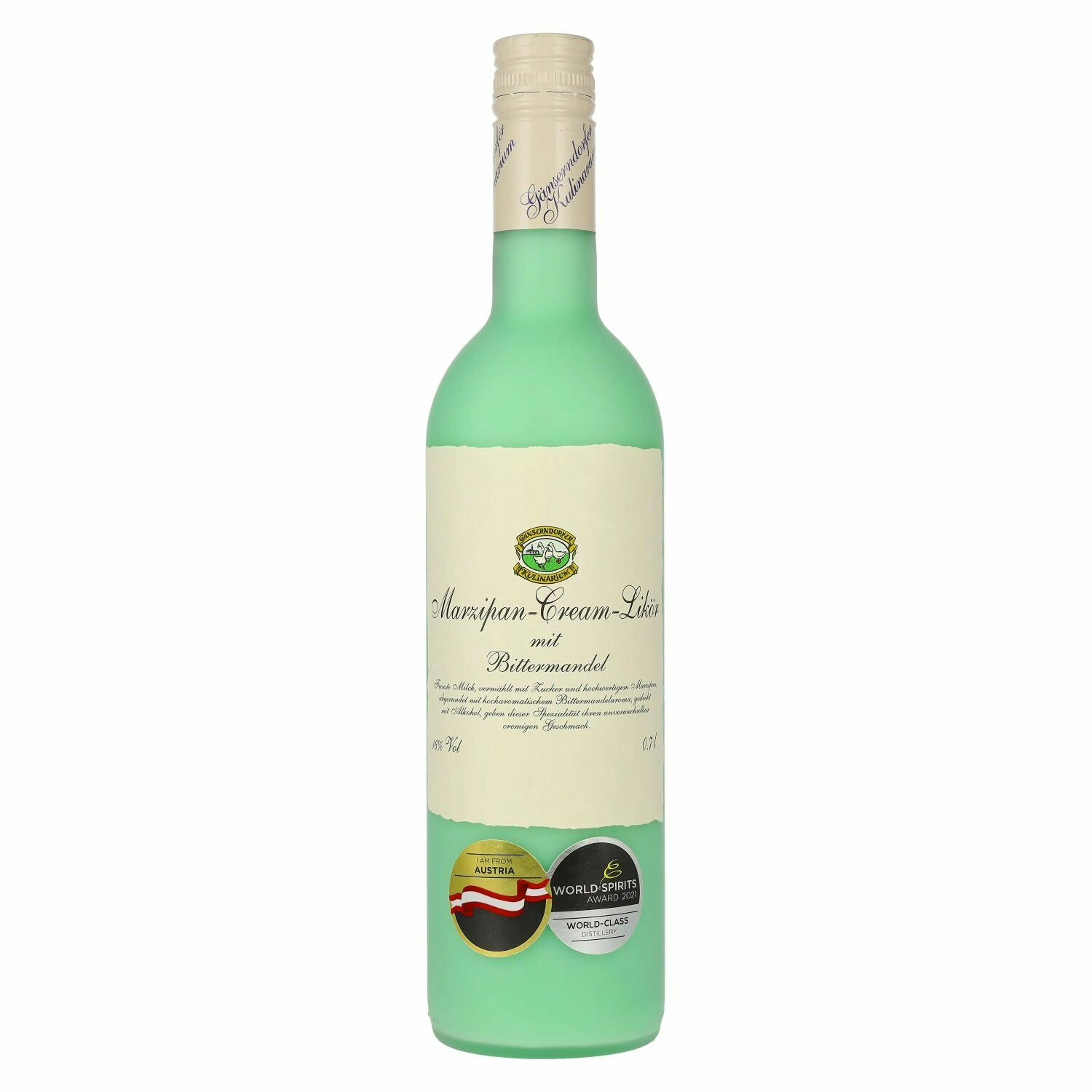 Auersthaler Marzipan-Cream-Likör with Bittermandel 16% Vol. 0,7l