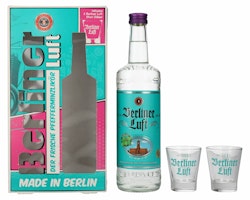 Berliner Luft Der Frische Pfefferminzlikör 18% Vol. 0,7l in Giftbox with 2 glasses