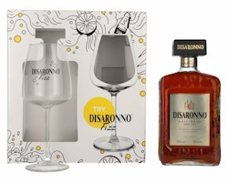 Disaronno Originale 28% Vol. 0,7l in Giftbox with Fizz glass