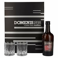 Domenis 1898 DOMBAY Cherry crema di ciliegie 17% Vol. 0,5l in Giftbox with 2 glasses