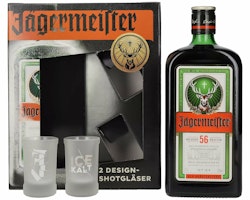 Jägermeister 35% Vol. 0,7l in Giftbox with 2 Shotgläser