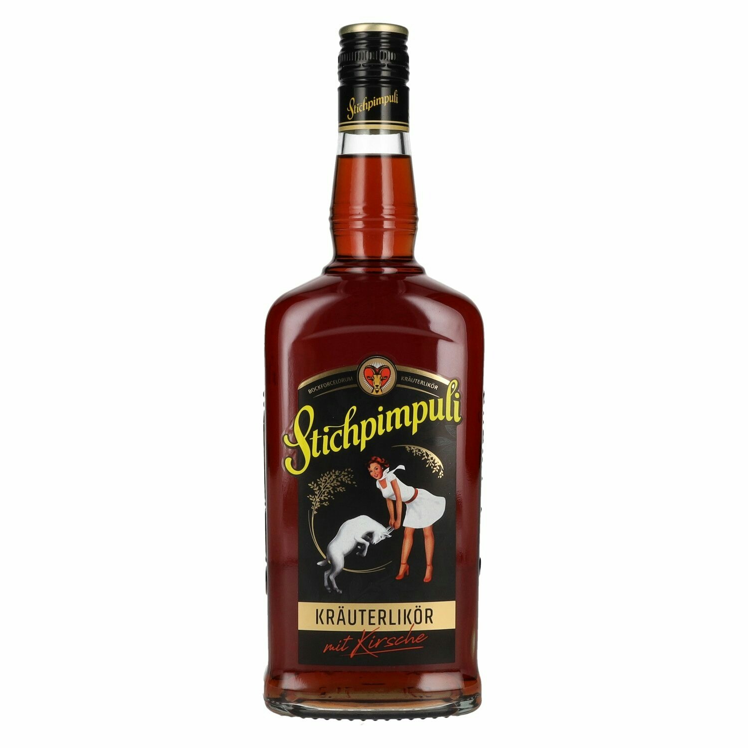 Stichpimpuli Bockforcelorum Kräuterlikör with Kirsche 35% Vol. 0,7l