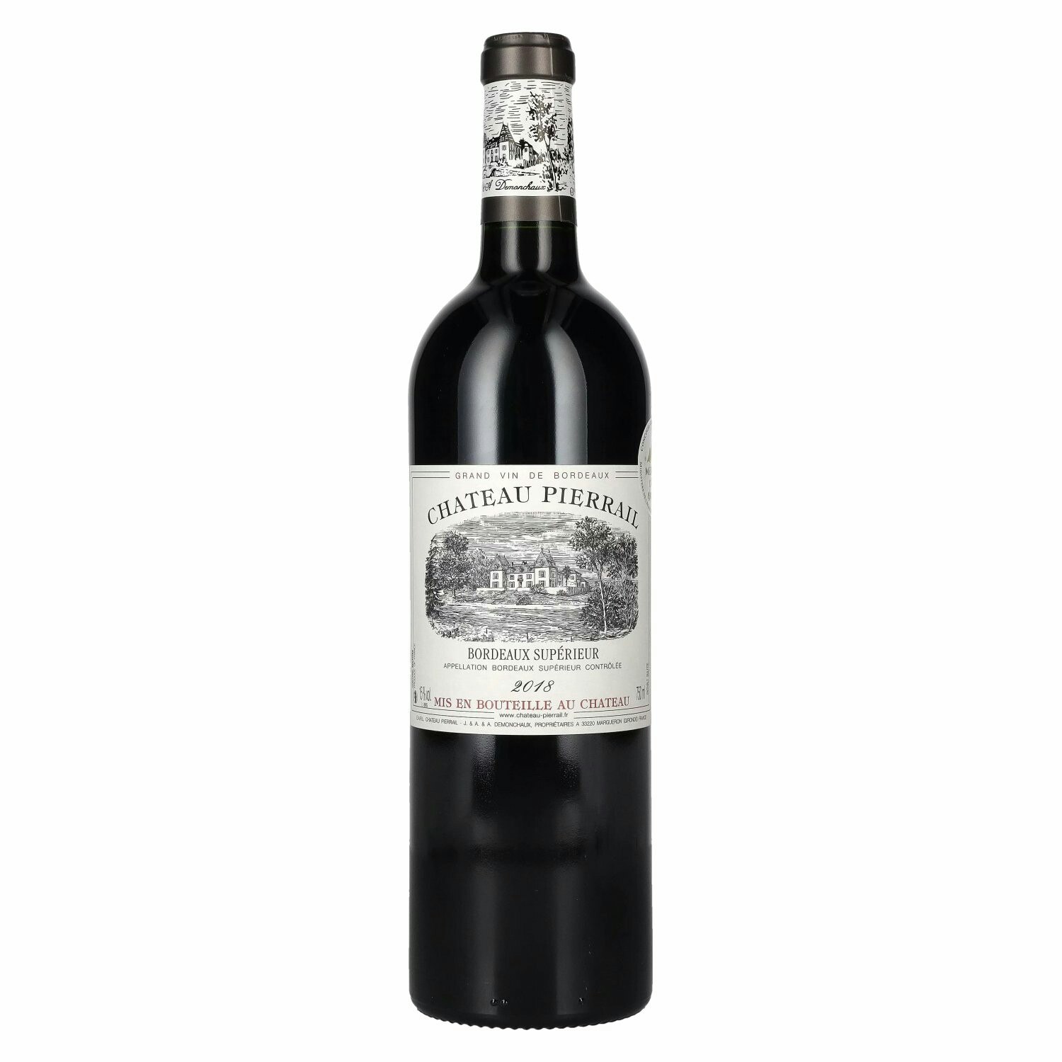 Chateau Pierrail Bordeaux Supérieur 2018 15% Vol. 0,75l