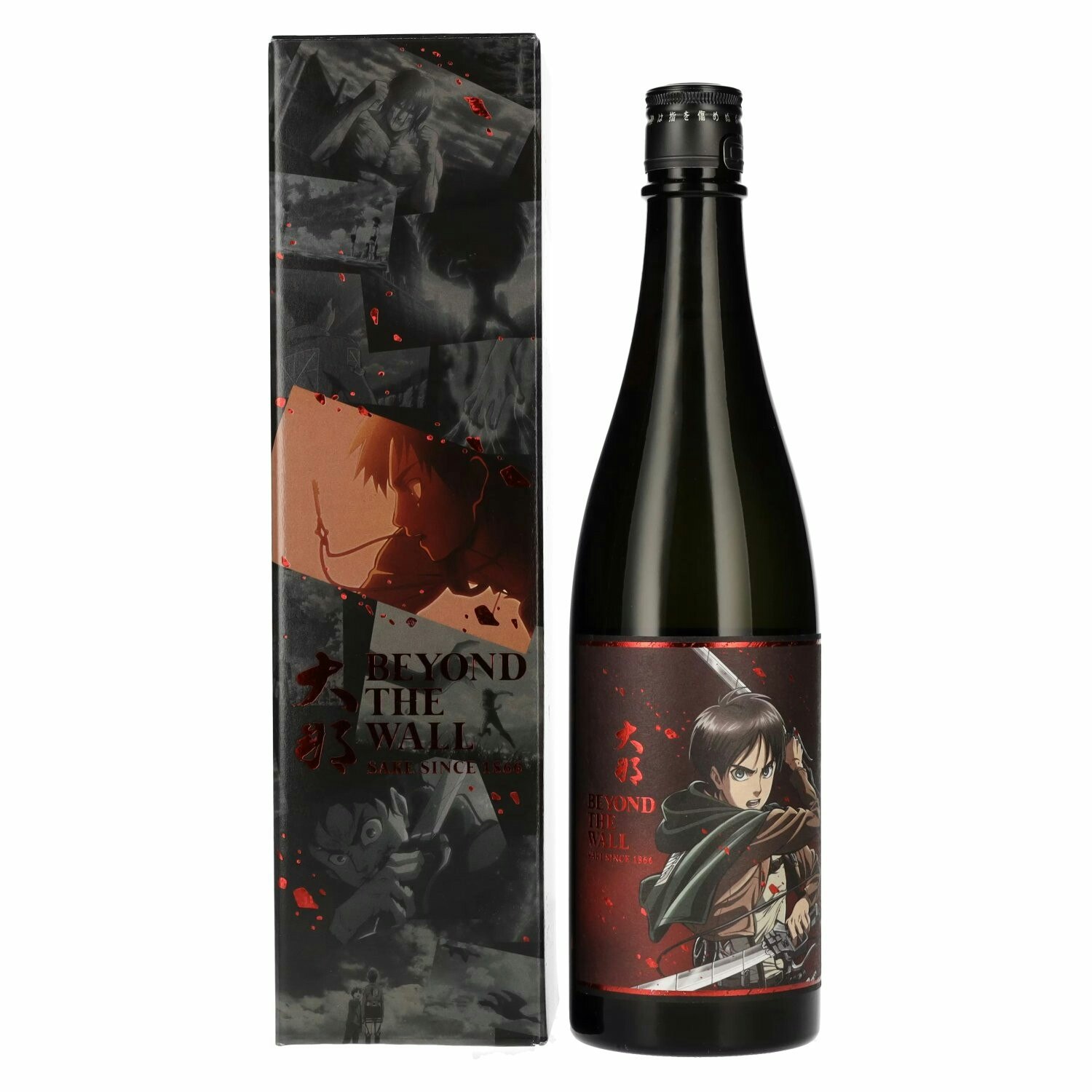 Attack on Titan x Beyond the Wall EREN Model Japanese Sake 15% Vol. 0,72l in Giftbox