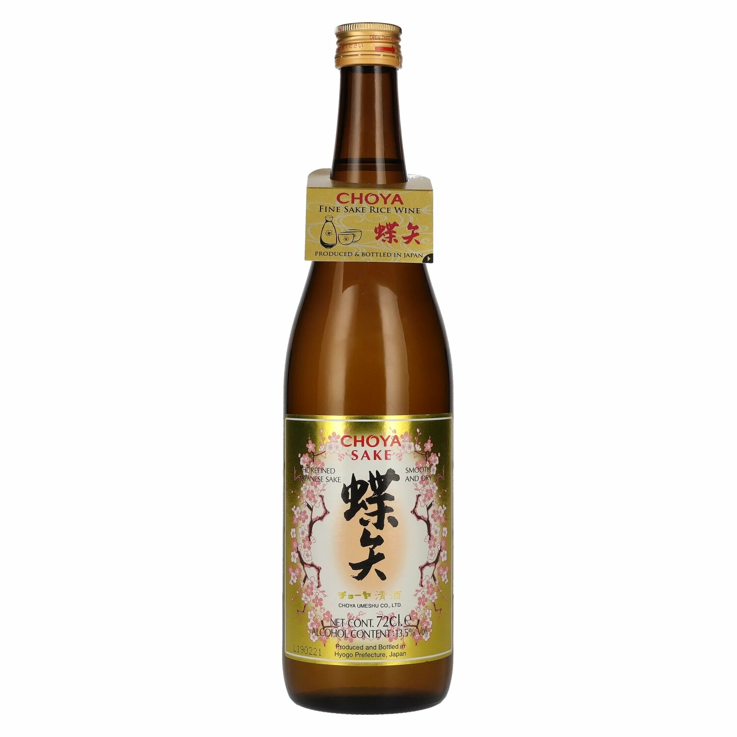 Choya Sake The Refined Japanese Sake 13,5% Vol. 0,72l