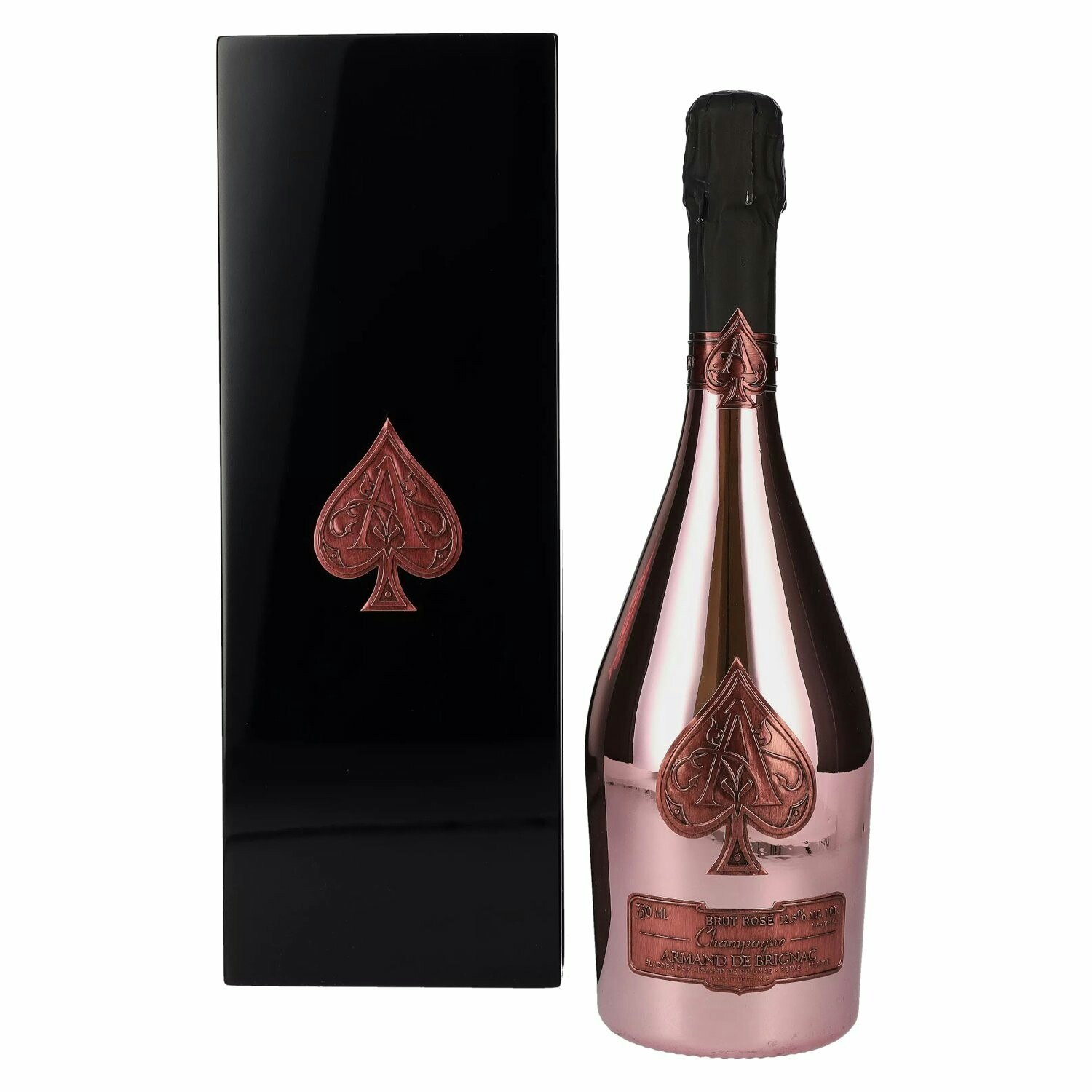 Armand de Brignac Champagne Rosé Brut 12,5% Vol. 0,75l in Holzkiste