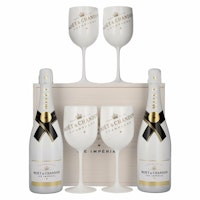 Moët & Chandon Champagne ICE IMPÉRIAL Demi-Sec 12% Vol. 2x0,75l with 4 glasses