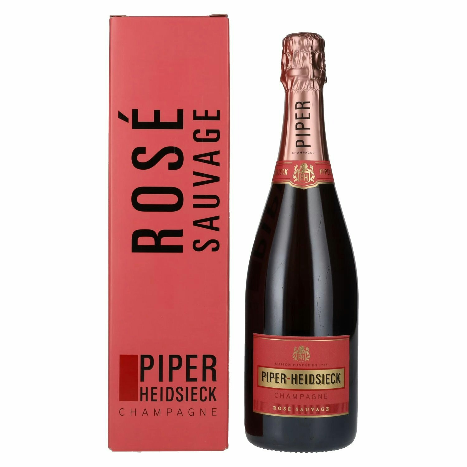 Piper-Heidsieck Champagne ROSÉ SAUVAGE Brut 12% Vol. 0,75l in Giftbox