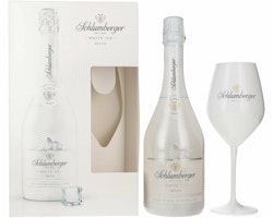 Schlumberger WHITE ICE Austrian Sparkling Secco 11,5% Vol. 0,75l in Giftbox with Ritzenhof glass