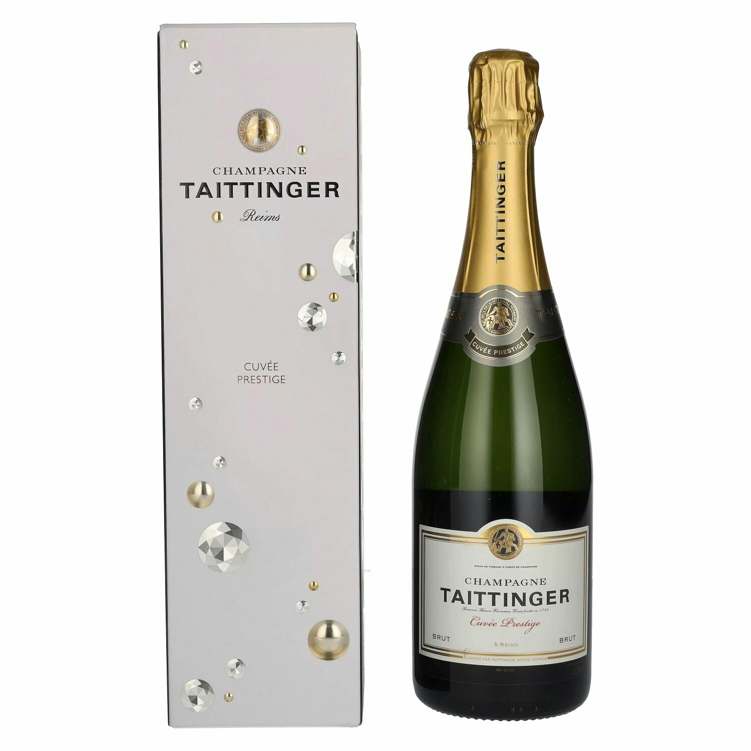 Taittinger Champagne Cuvée Prestige Brut 12,5% Vol. 0,75l in Giftbox
