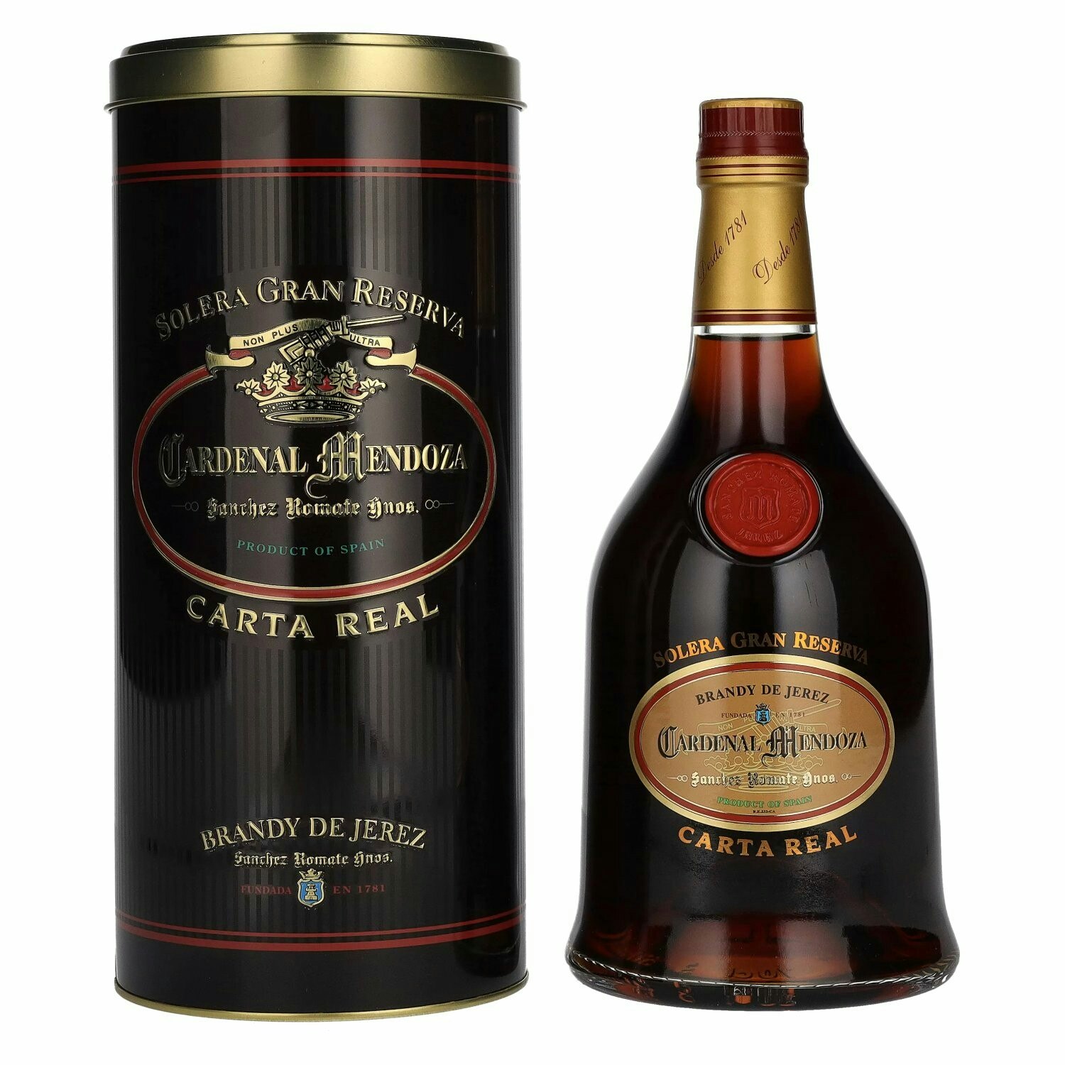 Cardenal Mendoza Carta Real Brandy de Jerez 40% Vol. 0,7l in Tinbox