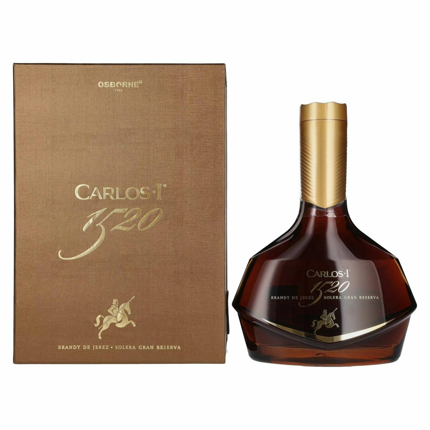 Carlos I 1520 Brandy de Jerez Solera Gran Reserva 41,1% Vol. 0,7l in Giftbox