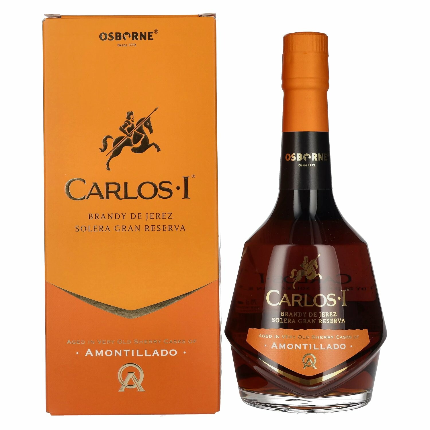 Carlos I Solera Gran Reserva AMONTILLADO Brandy de Jerez 40,3% Vol. 0,7l in Giftbox