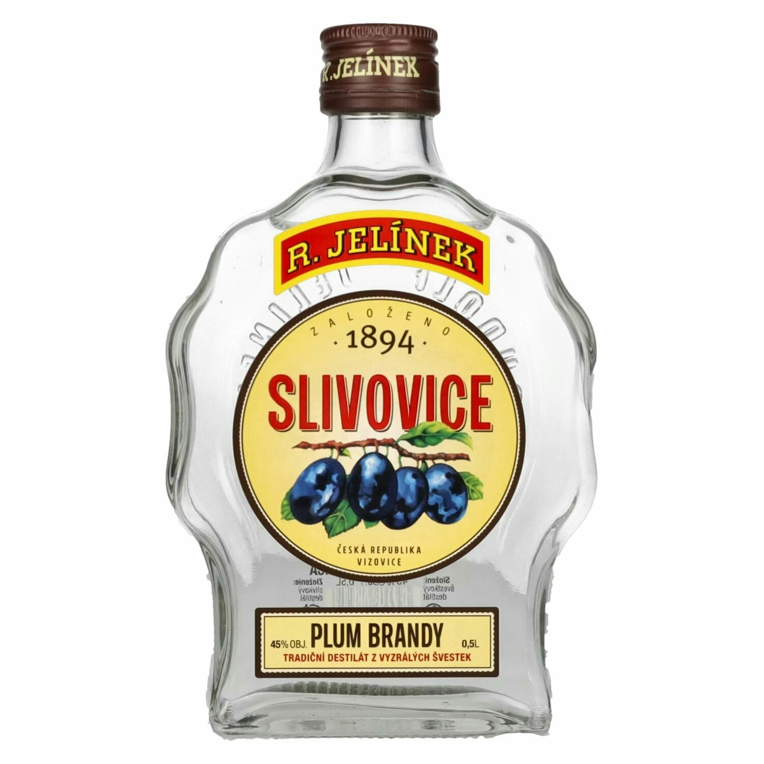 R. Jelínek Slivovice Plum Brandy 45% Vol. 0,5l