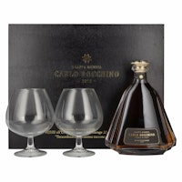 Carlo Bocchino Grappa Riserva 43% Vol. 0,7l in Giftbox with 2 glasses
