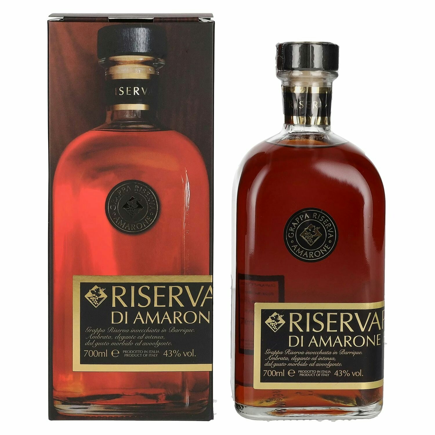 Bottega Grappa Riserva Privata di Amarone Barricata 43% Vol. 0,7l in Giftbox