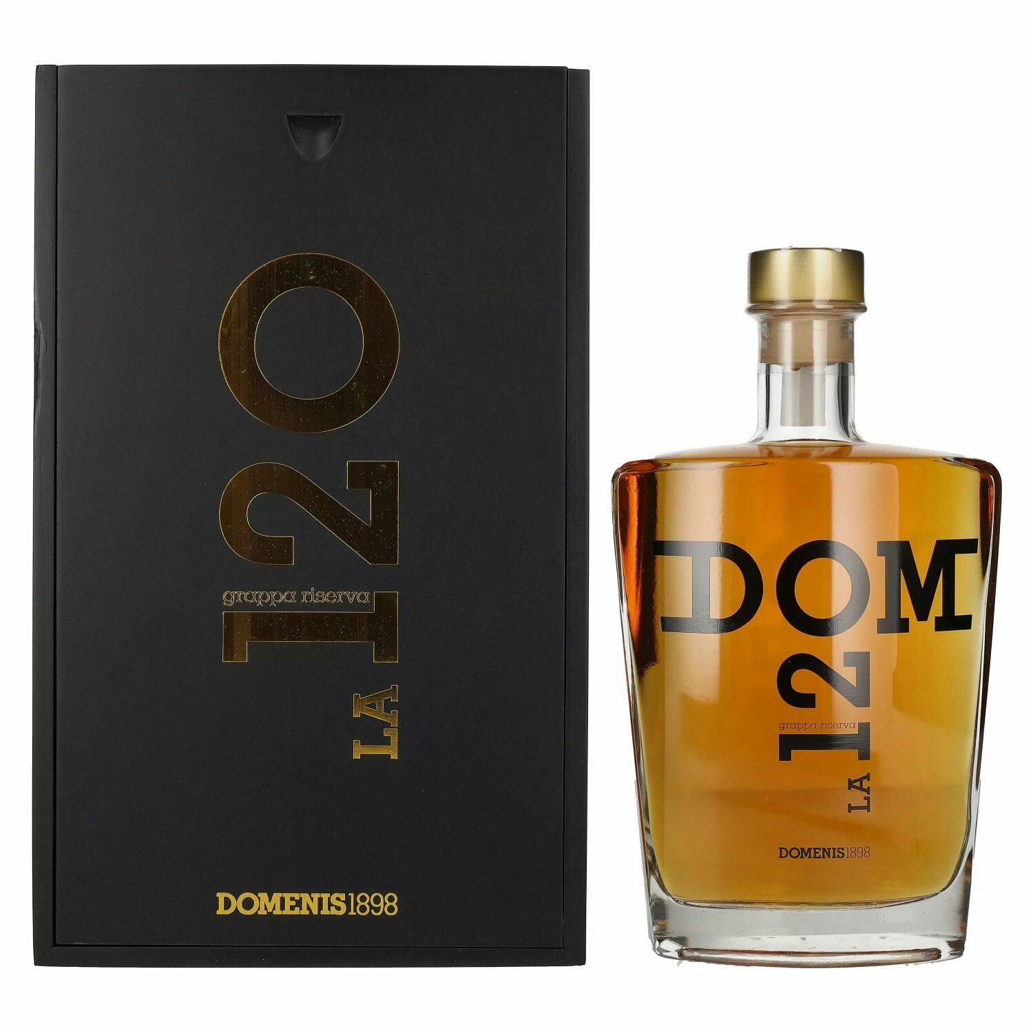 Domenis 1898 LA 120 Grappa Riserva 41,2% Vol. 0,7l in Holzkiste