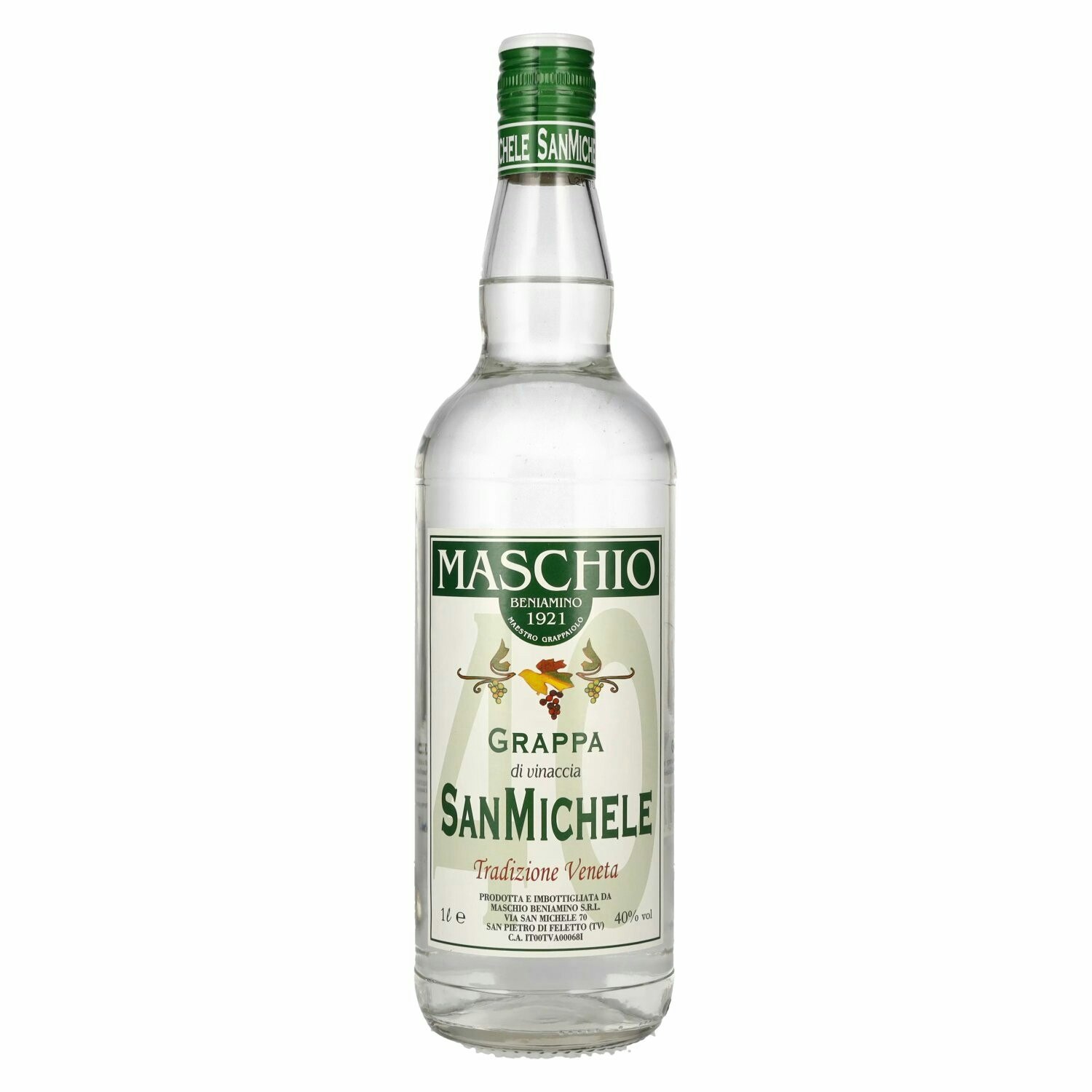 Maschio Beniamino SAN MICHELE Grappa Di Vinaccia 40% Vol. 1l