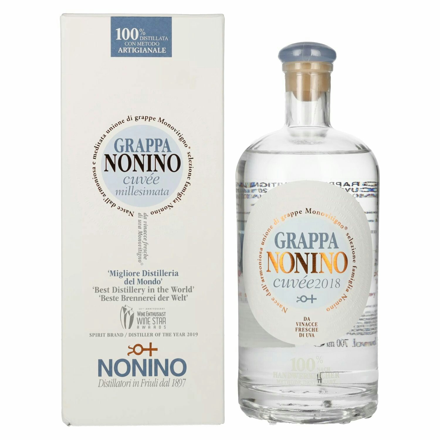 Nonino Grappa Millesimata Cuvée 40% Vol. 0,7l in Giftbox