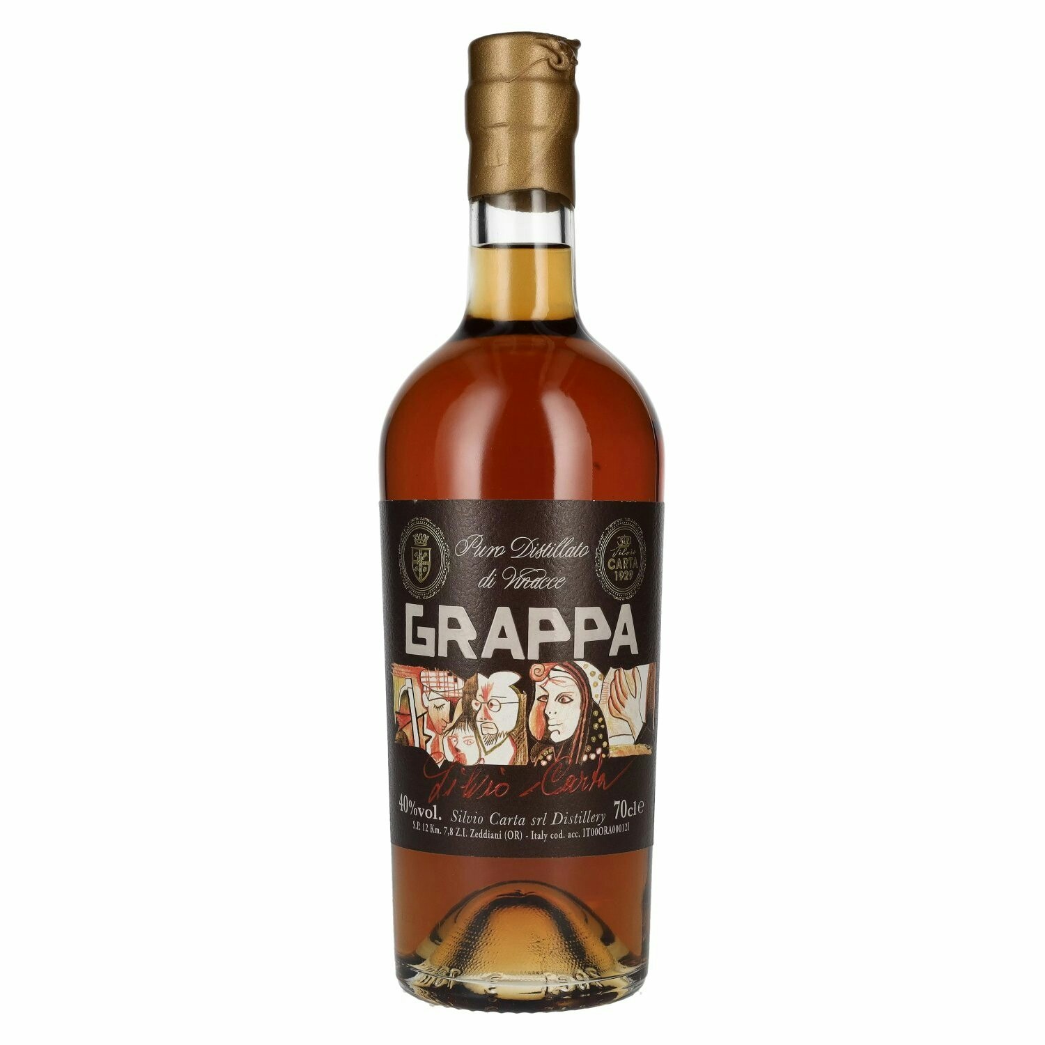 Silvio Carta Grappa 40% Vol. 0,7l