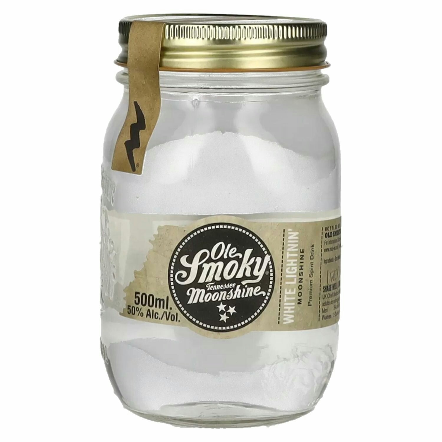 Ole Smoky Moonshine WHITE LIGHTNIN' 50% Vol. 0,5l