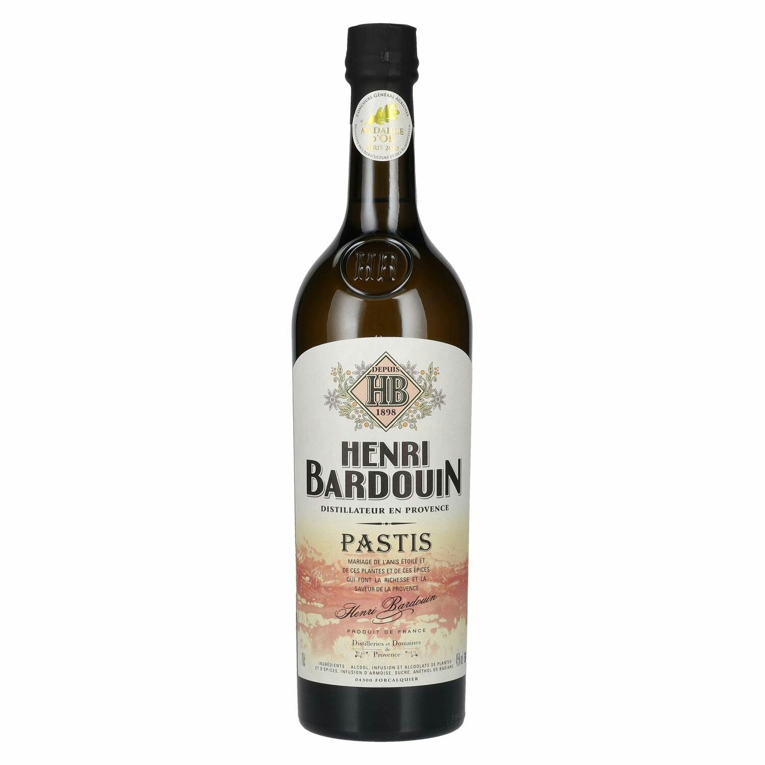 Henri Bardouin Le Pastis Grand Cru 45% Vol. 0,7l