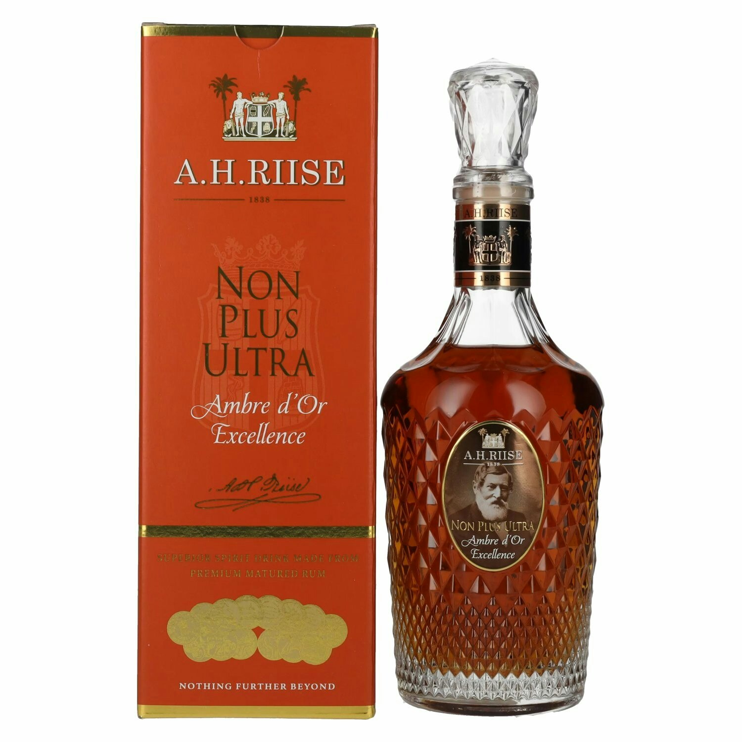 A.H. Riise NON PLUS ULTRA Ambre d'Or 42% Vol. 0,7l in Giftbox