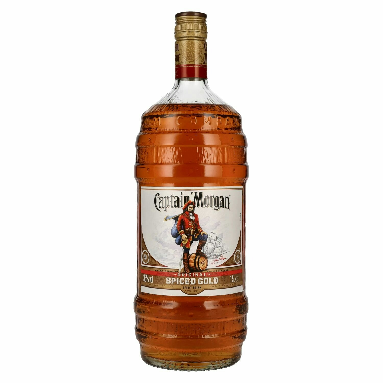 Captain Morgan Original Spiced Gold Barrel Bottle Limited Edition 35% Vol. 1,5l