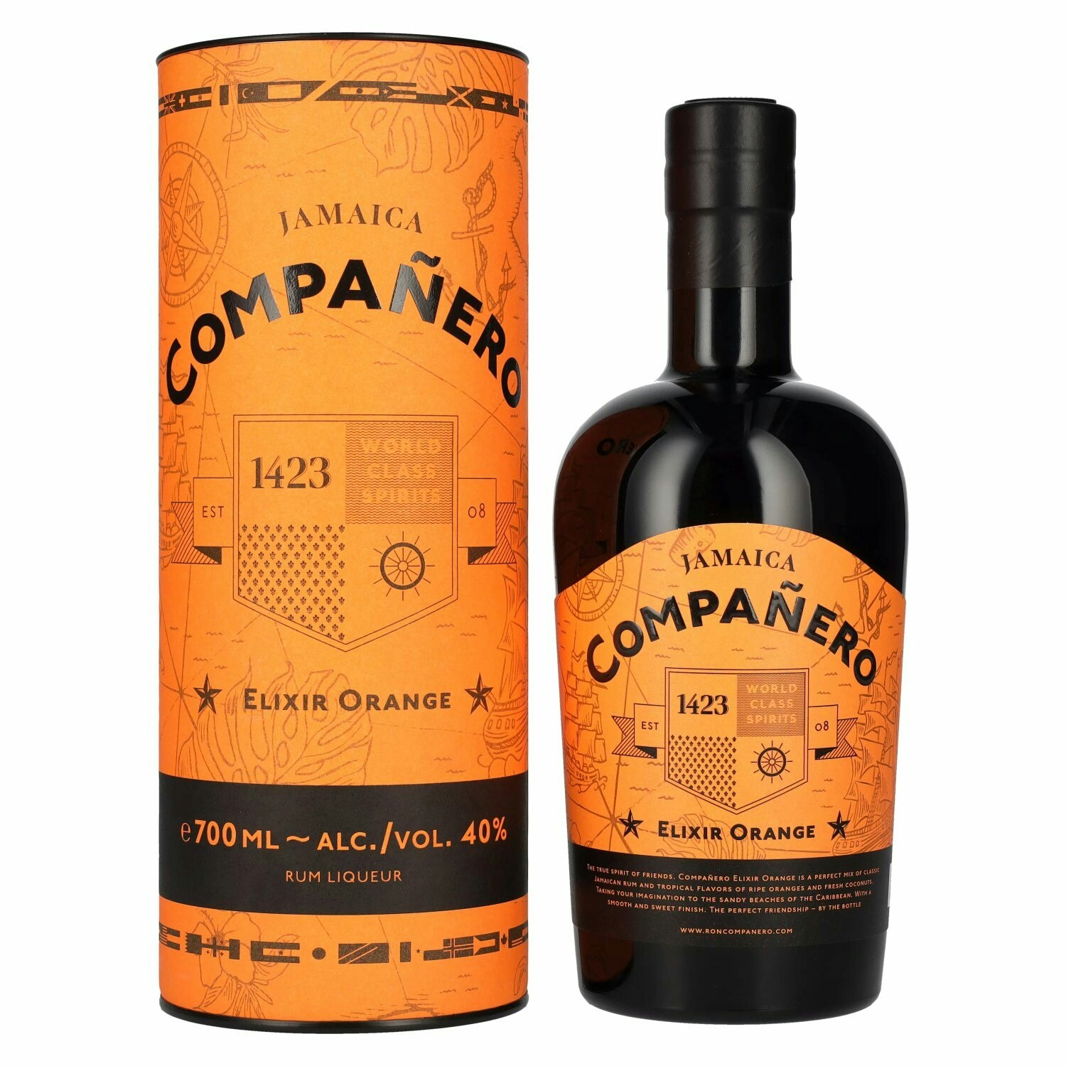 Compañero JAMAICA Elixir Orange 40% Vol. 0,7l in Giftbox
