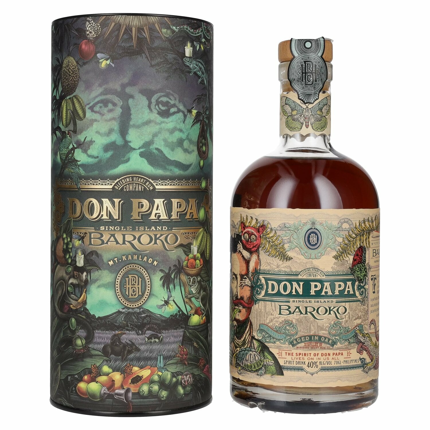 Don Papa BAROKO Limited Edition Harvest Canister 40% Vol. 0,7l in Giftbox