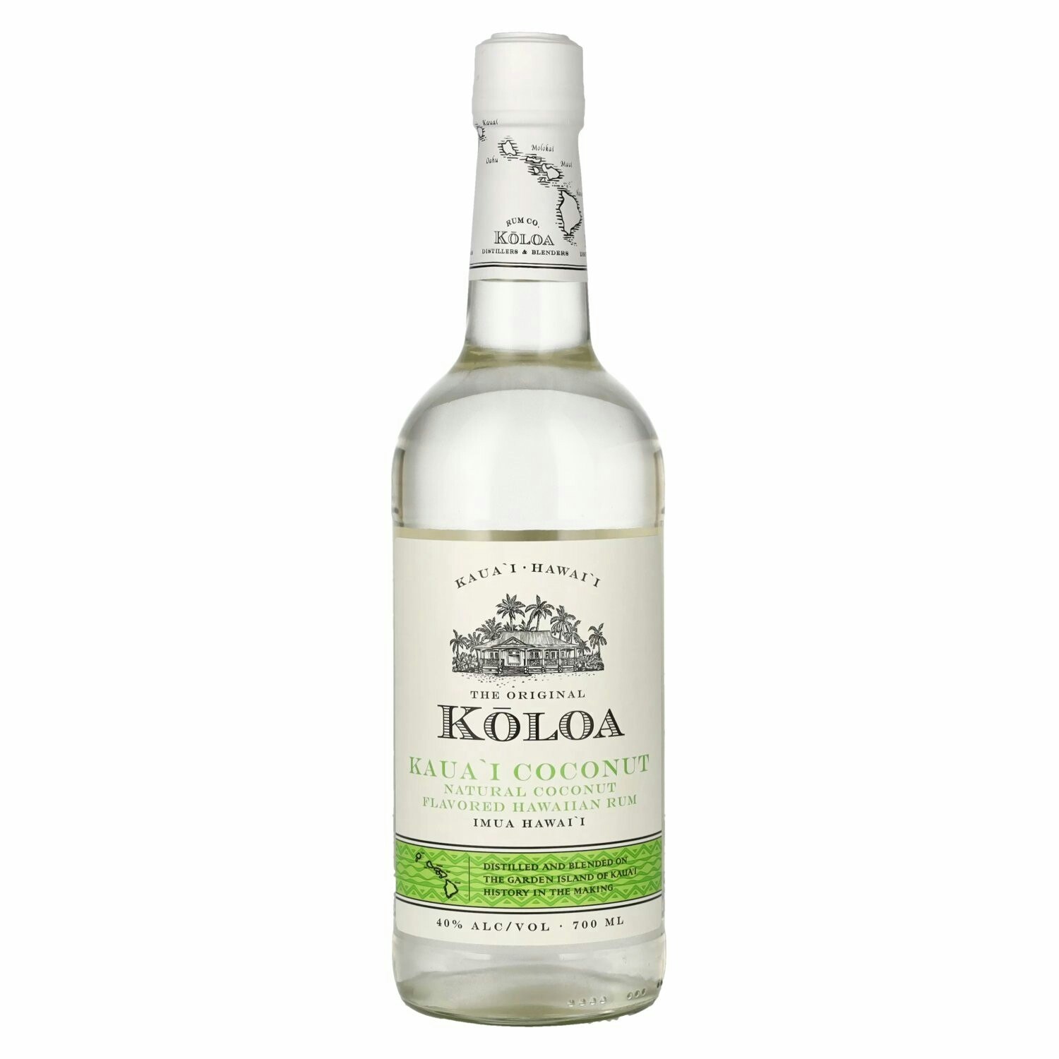 K?loa Kaua'i COCONUT Flavored Hawaiian Rum 40% Vol. 0,7l