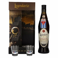 Legendario Elixir de Cuba 34% Vol. 0,7l in Giftbox with 2 glasses