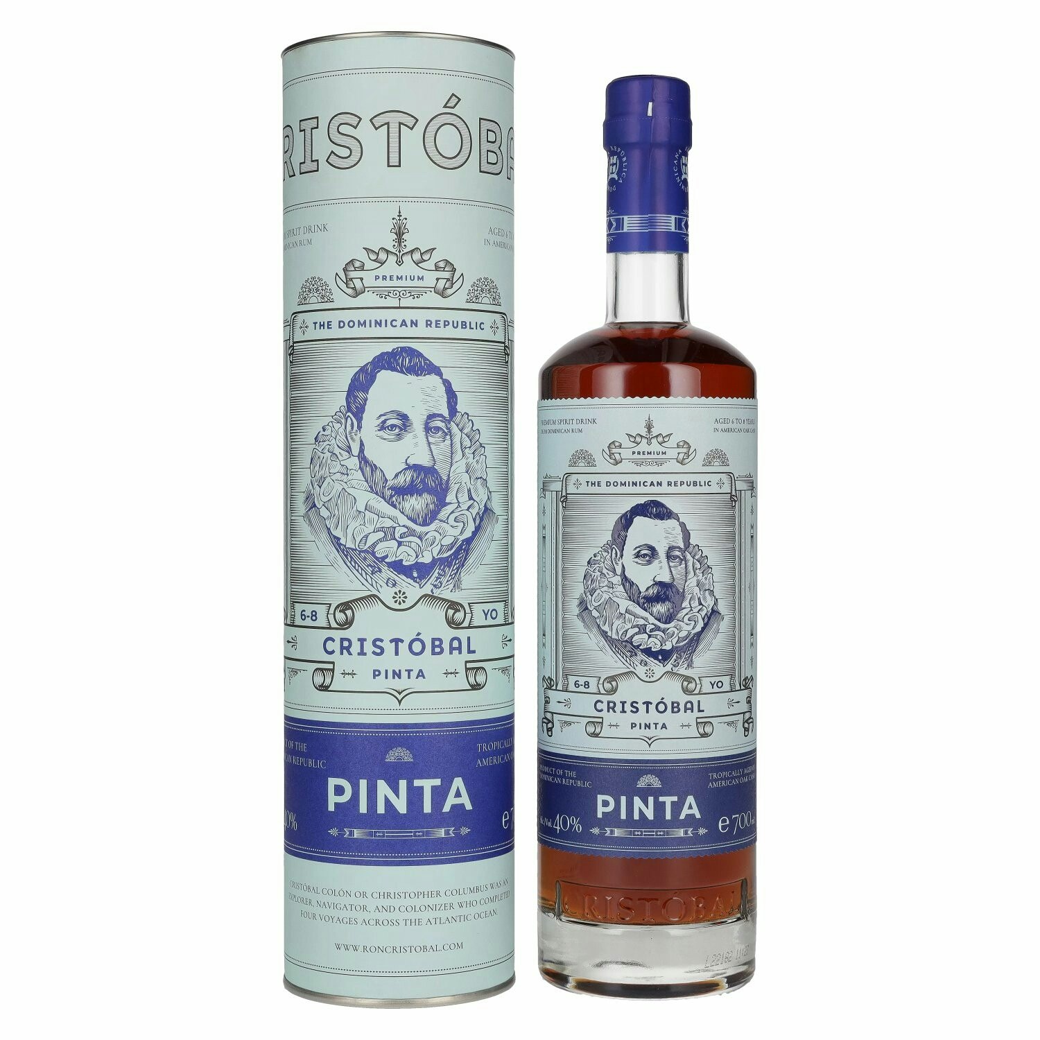 Ron Cristóbal PINTA 40% Vol. 0,7l in Giftbox