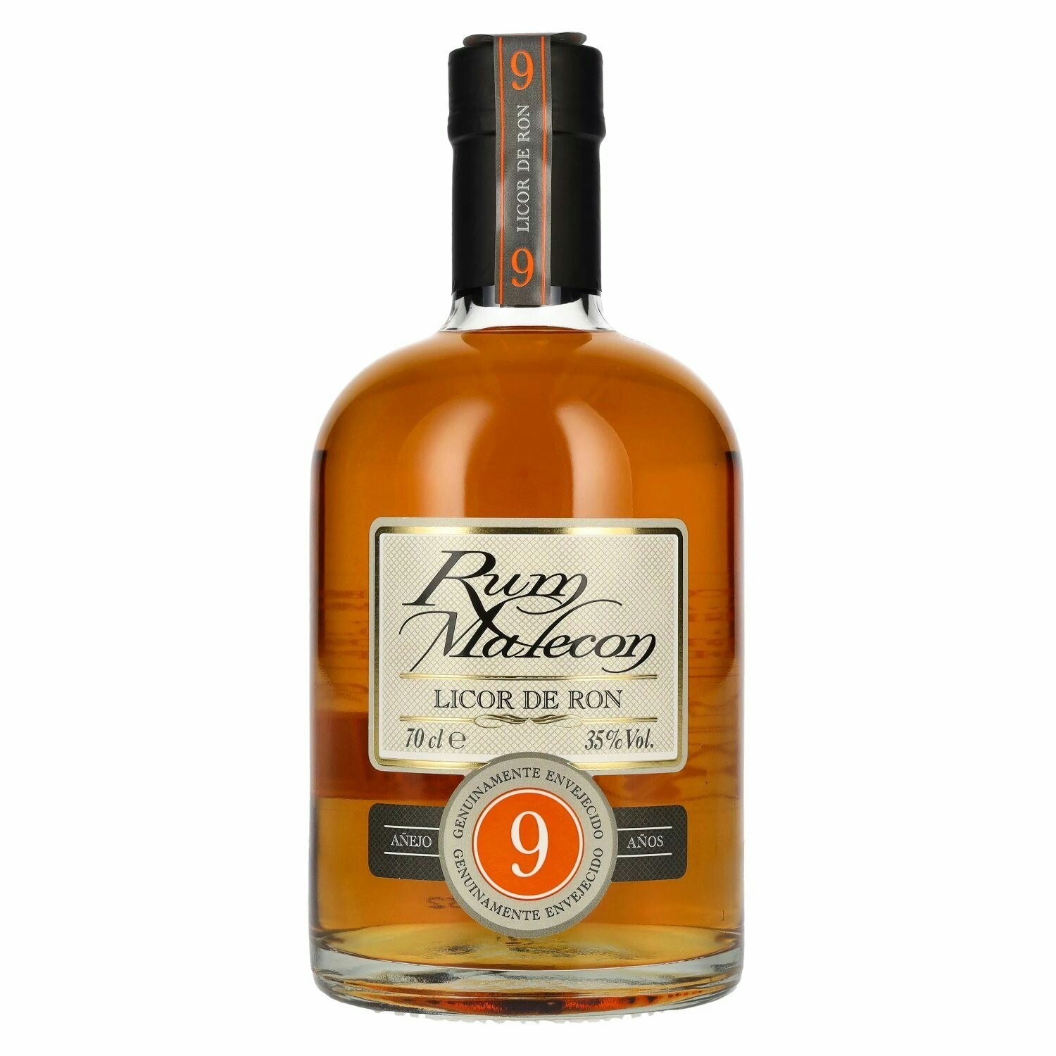 Rum Malecon Añejo 9 Licor de Ron 35% Vol. 0,7l