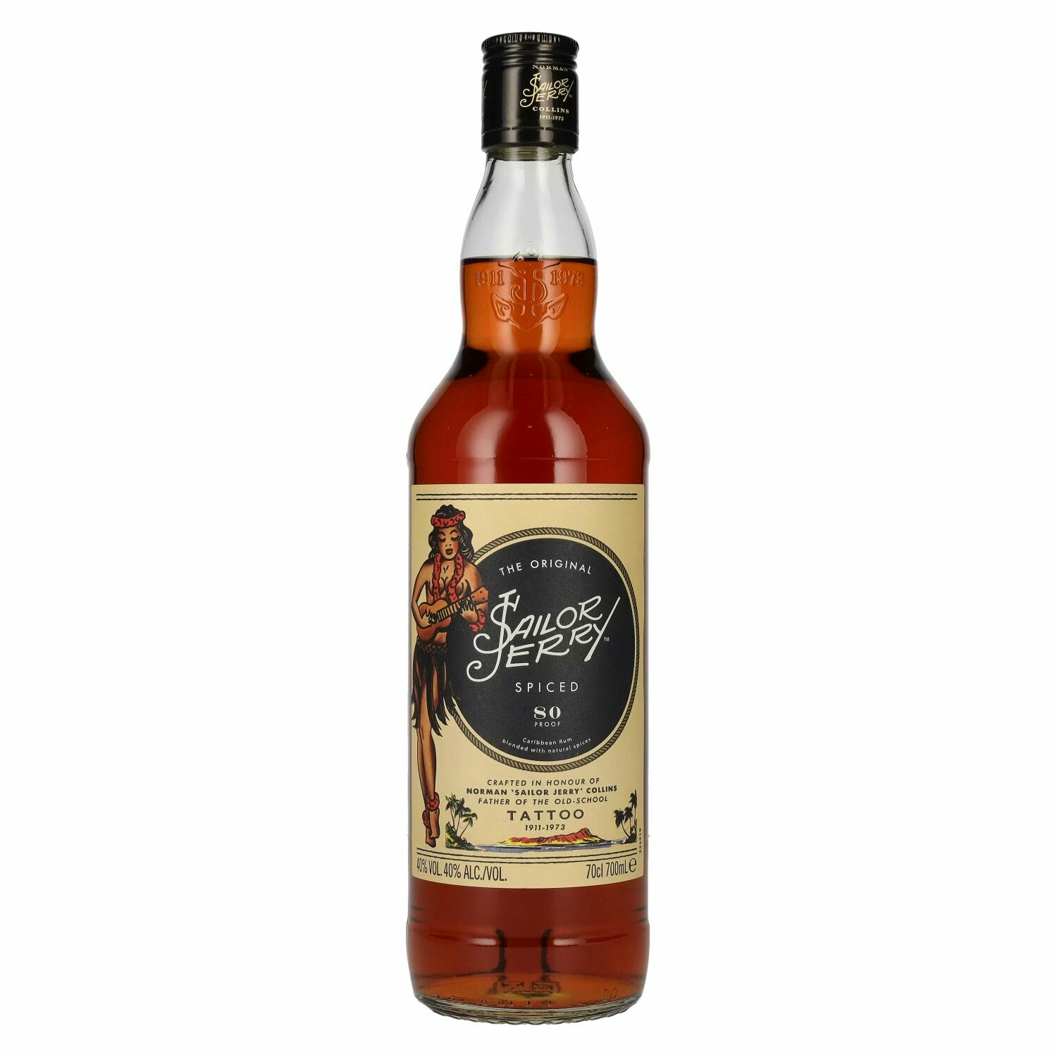 Sailor Jerry SPICED Caribbean Rum TATTOO 40% Vol. 0,7l
