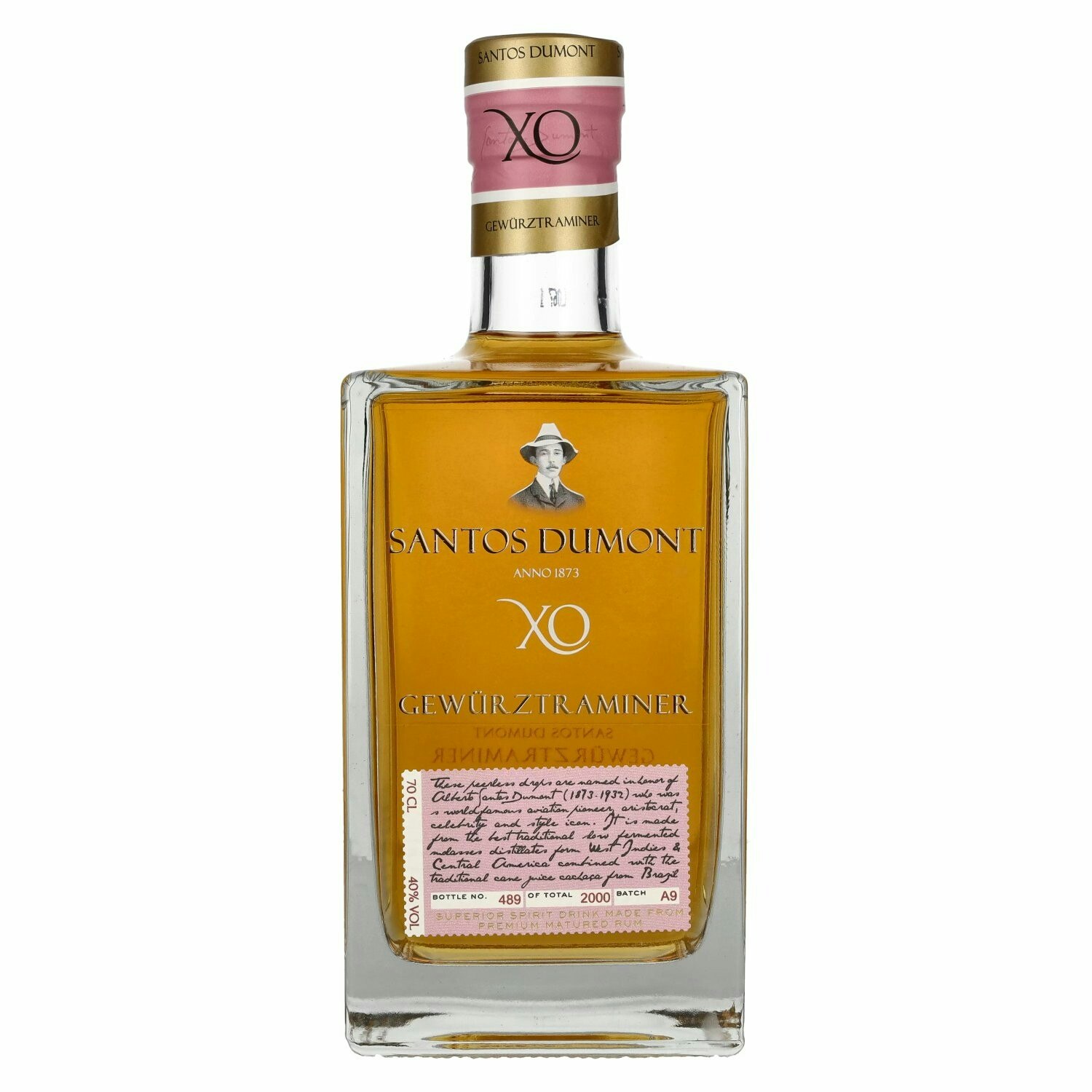 Santos Dumont XO Gewürztraminer Superior Spirit Drink 40% Vol. 0,7l
